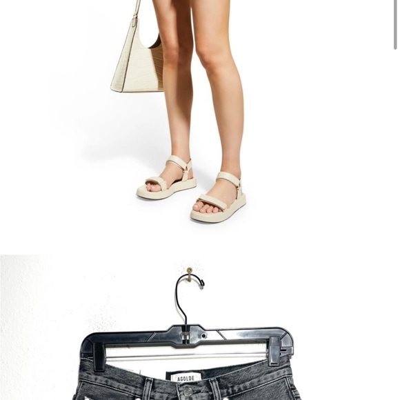 Agolde Dee Organic Cotton Nonstretch Denim Cutoff Shorts MOXY Size 27 O234 - Picture 2 of 6